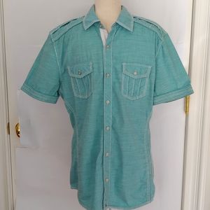 Buckle Black label mens shirt, size L, tailored fit